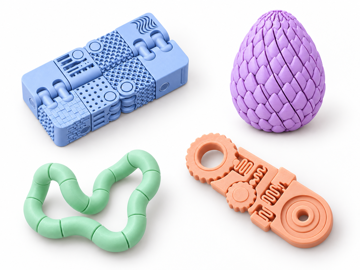 Composição ilustrativa das quatro peças do Kit Movimento